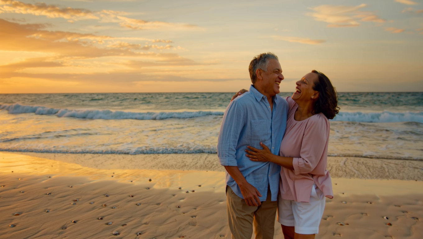 Confident older woman smiling after dental implants at 5D Smiles Downey CA